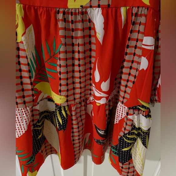 Colorful Fall Patterned Dress - Picture 4 of 5